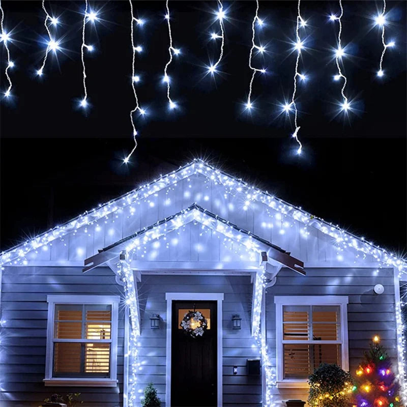 Christmas Lights Waterfall Outdoor Decoration