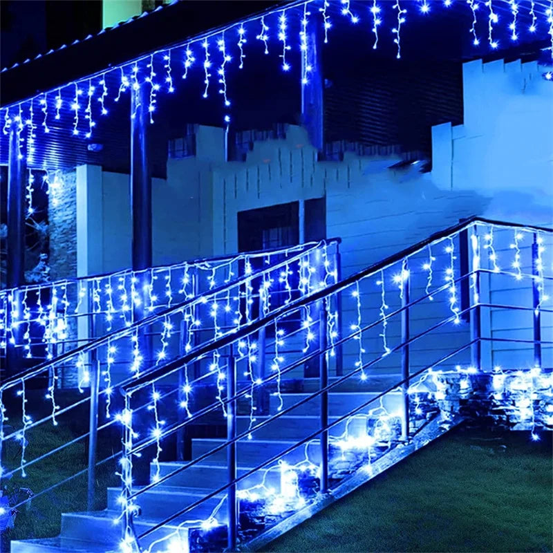 Christmas Lights Waterfall Outdoor Decoration