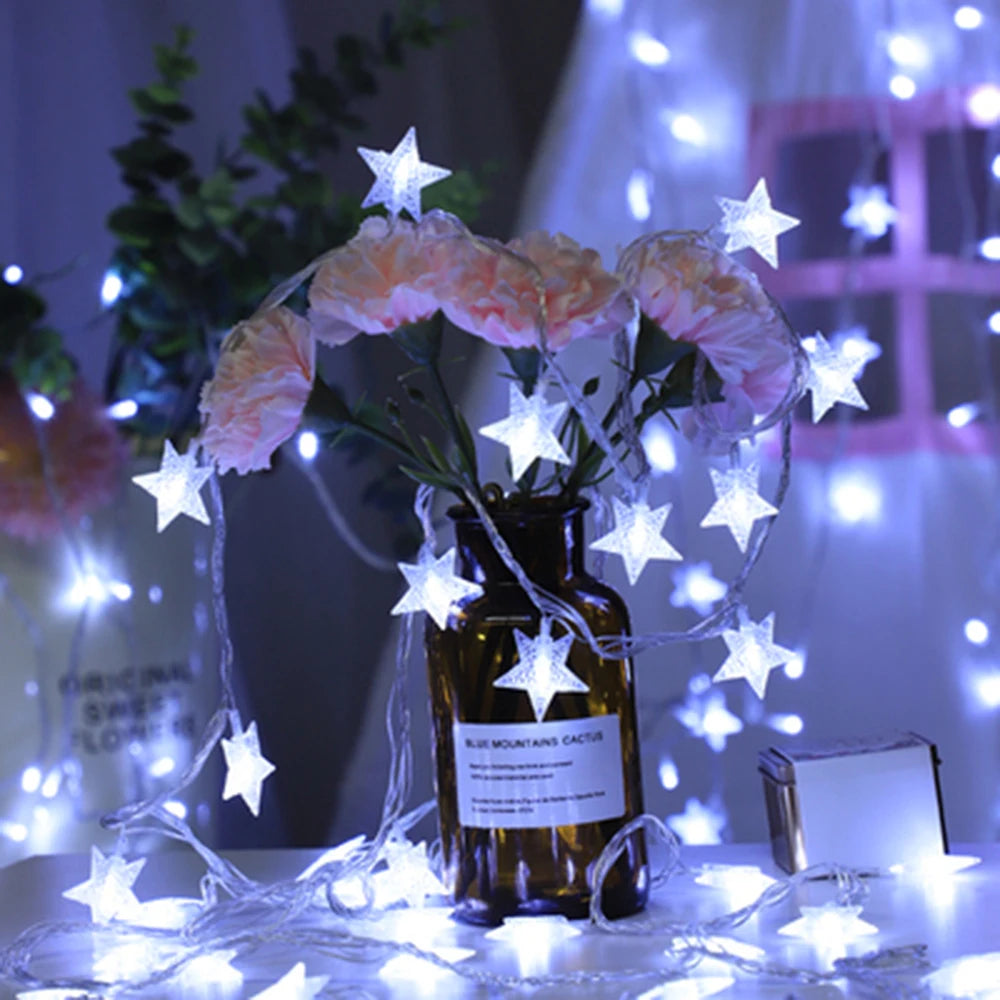 1.5m/3m/6m/10m LED Star String Lights