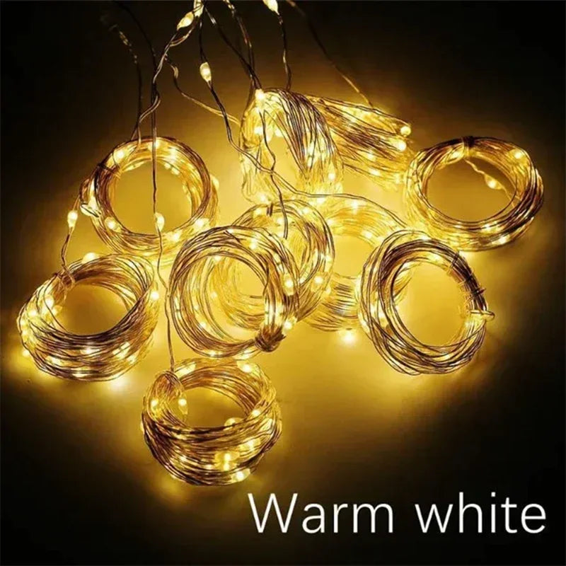 3M LED Curtain String Lights USB