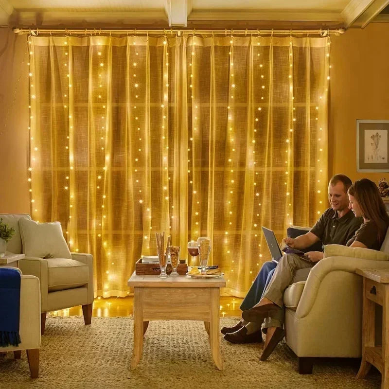 6x3M / 3x3m Curtain Garland light