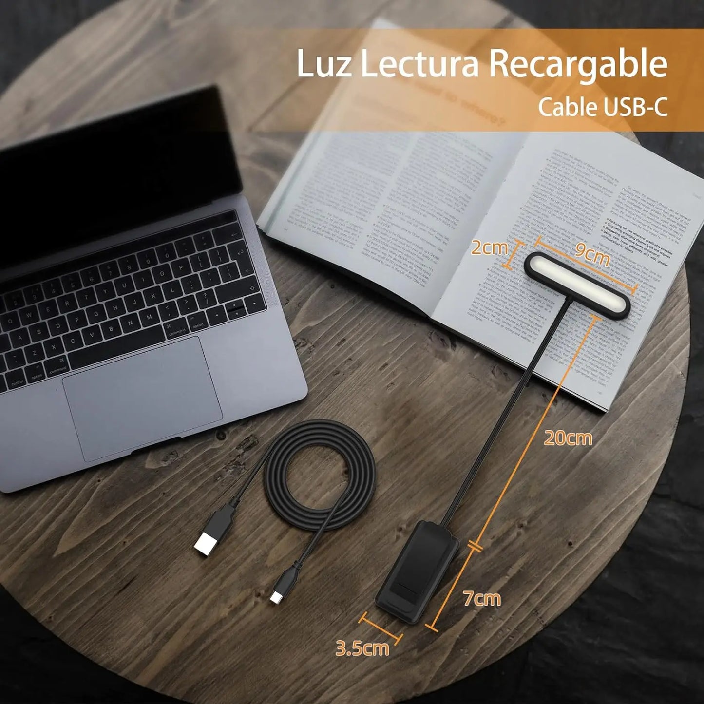 LED Book Light USB Rechargeable