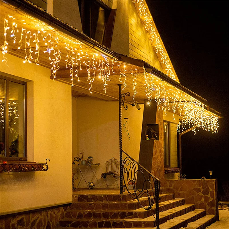 Christmas Lights Waterfall Outdoor Decoration