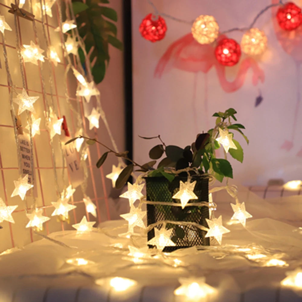 1.5m/3m/6m/10m LED Star String Lights