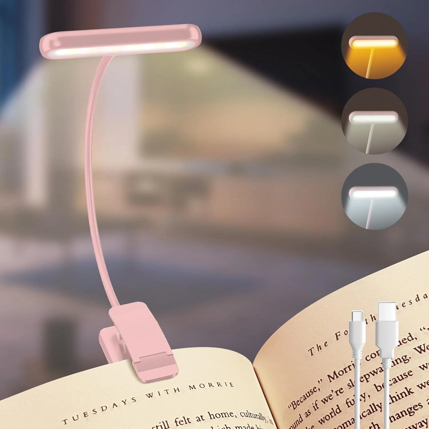 LED Book Light USB Rechargeable