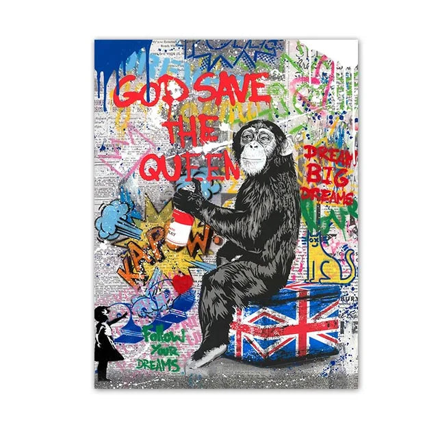 Graffiti Pop Canvas Painting