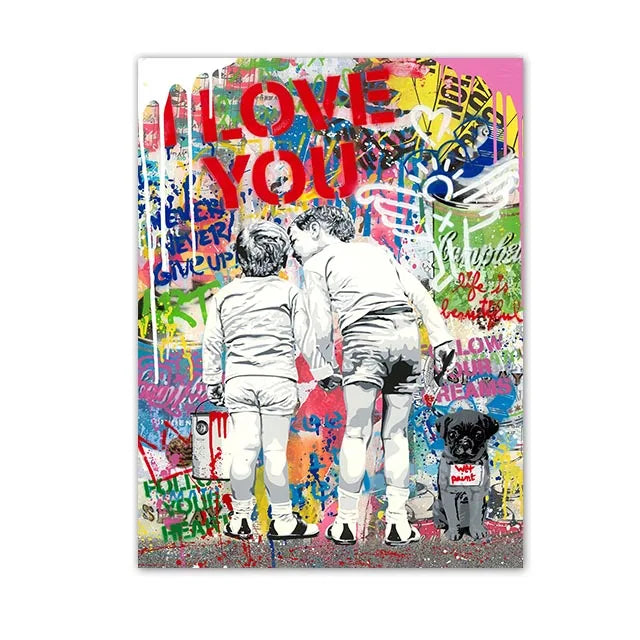 Graffiti Pop Canvas Painting