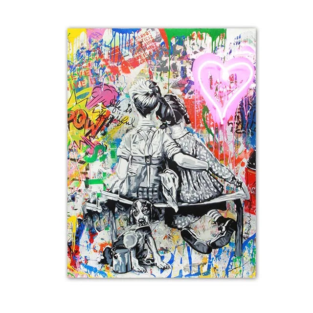 Graffiti Pop Canvas Painting