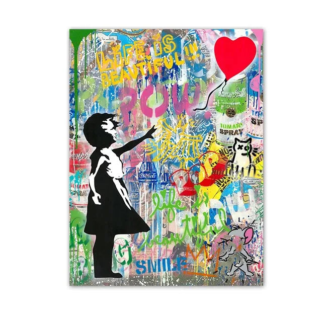 Graffiti Pop Canvas Painting