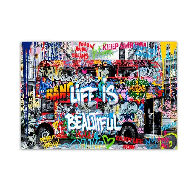Graffiti Pop Canvas Painting