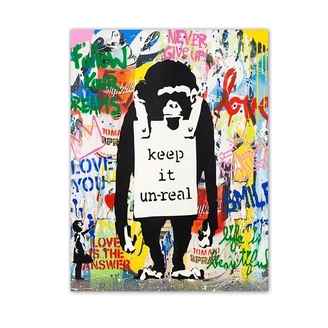 Graffiti Pop Canvas Painting