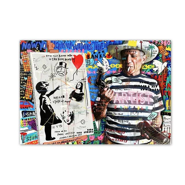 Graffiti Pop Canvas Painting