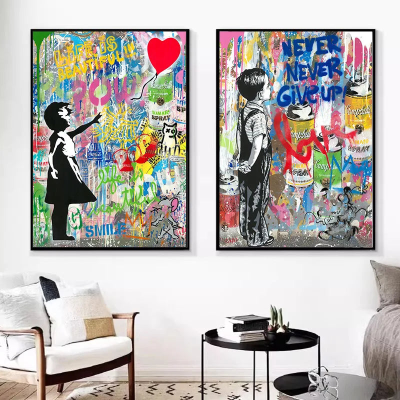 Graffiti Pop Canvas Painting