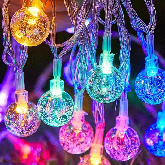 1.5-10m LED Crystal Ball Garland String Lights