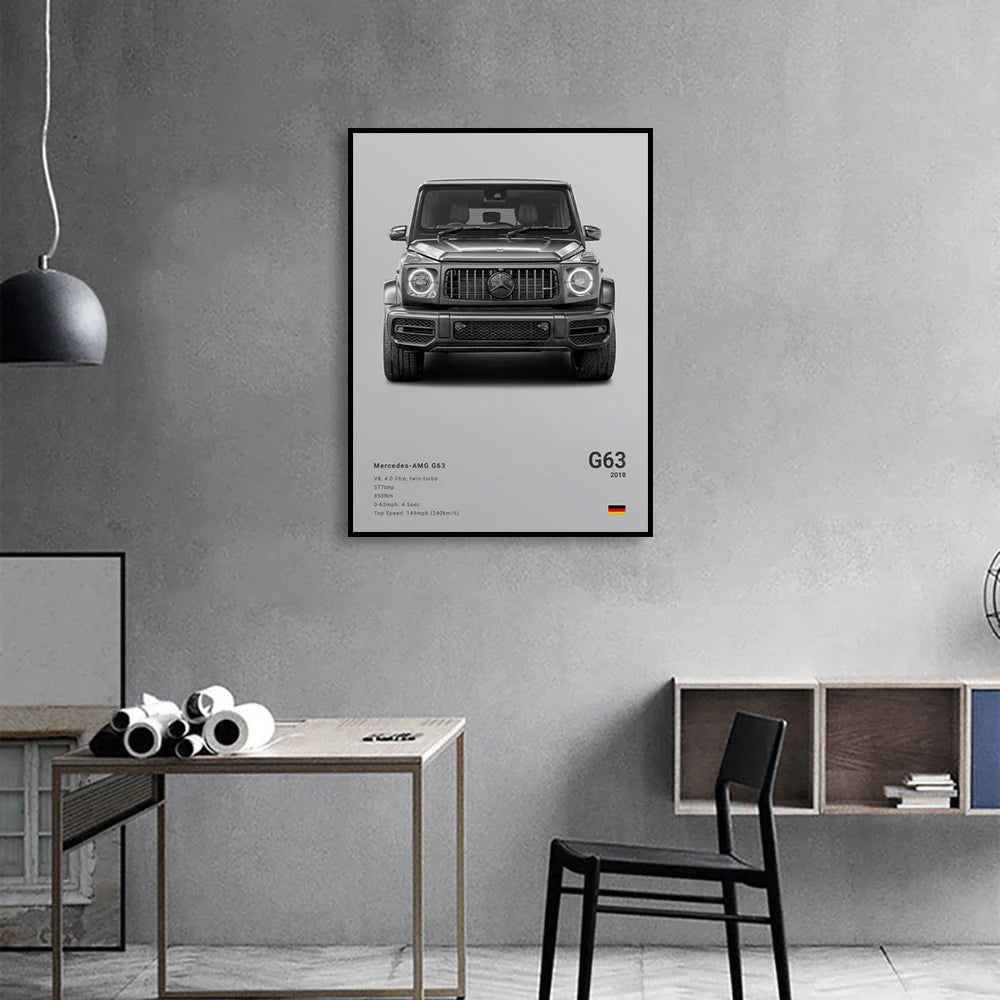 Cars Wall Art Print Poster