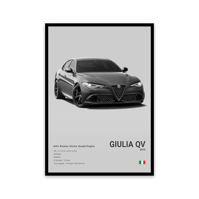 Cars Wall Art Print Poster