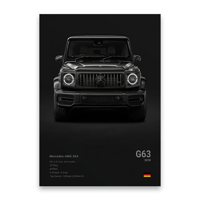Cars Wall Art Print Poster