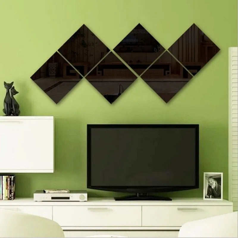 Self-adhesive 3D Square Acrylic Mirror