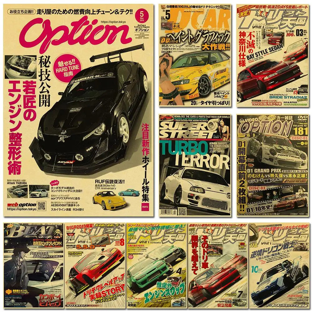 Racing Retro Posters