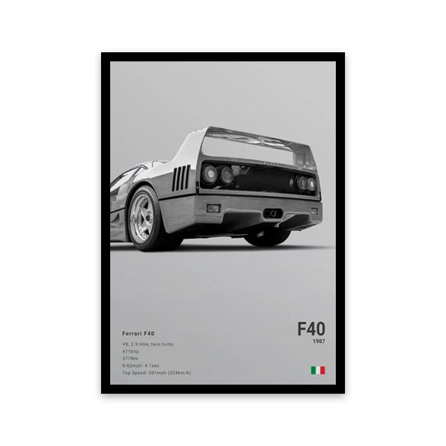 Cars Wall Art Print Poster