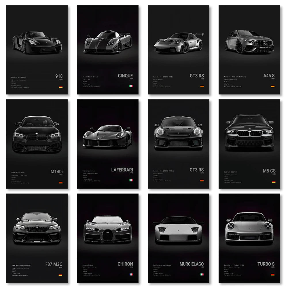 Cars Wall Art Print Poster