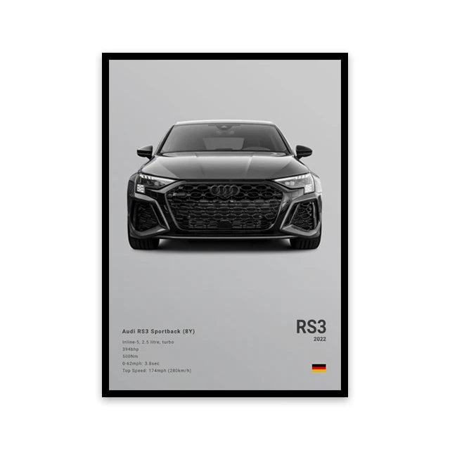 Cars Wall Art Print Poster