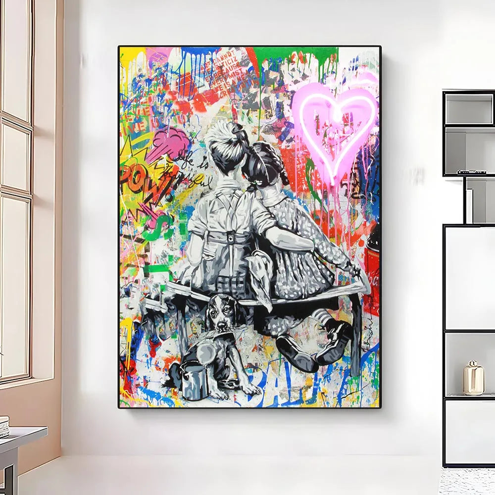Graffiti Pop Canvas Painting