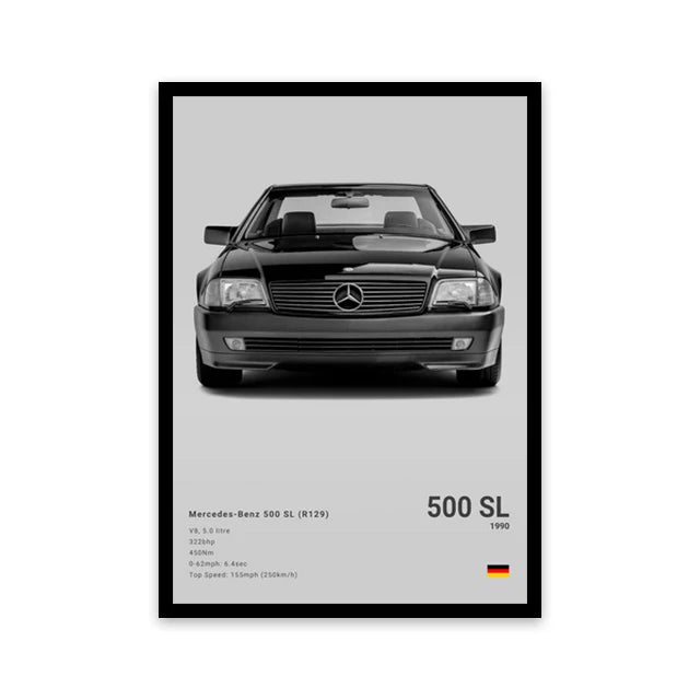 Cars Wall Art Print Poster
