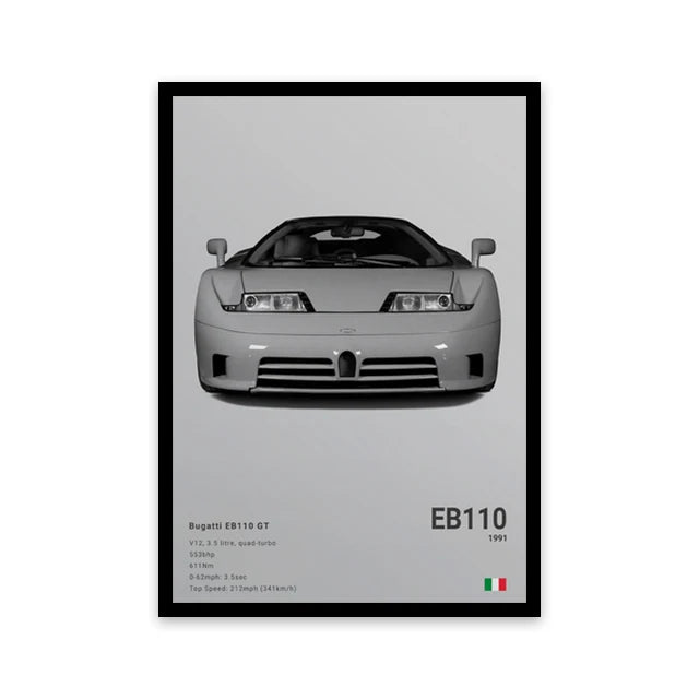 Cars Wall Art Print Poster