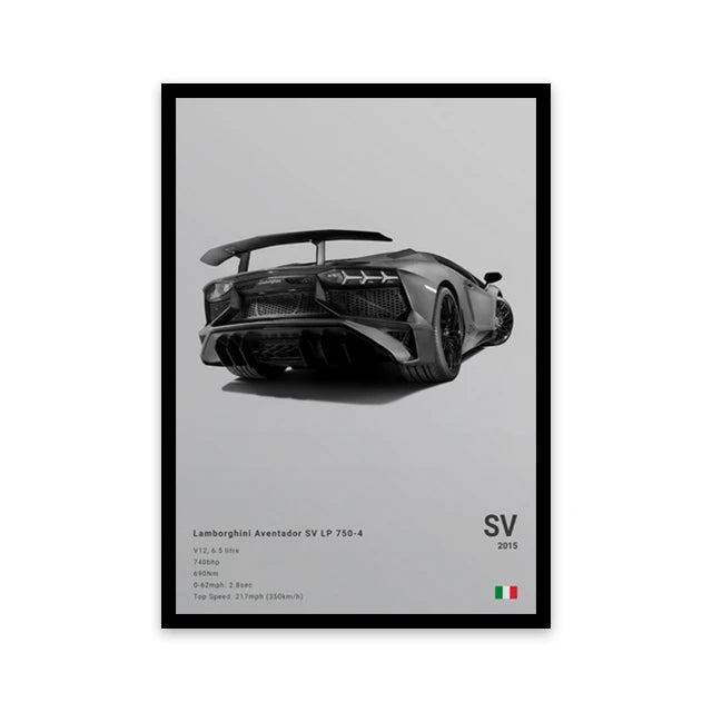 Cars Wall Art Print Poster