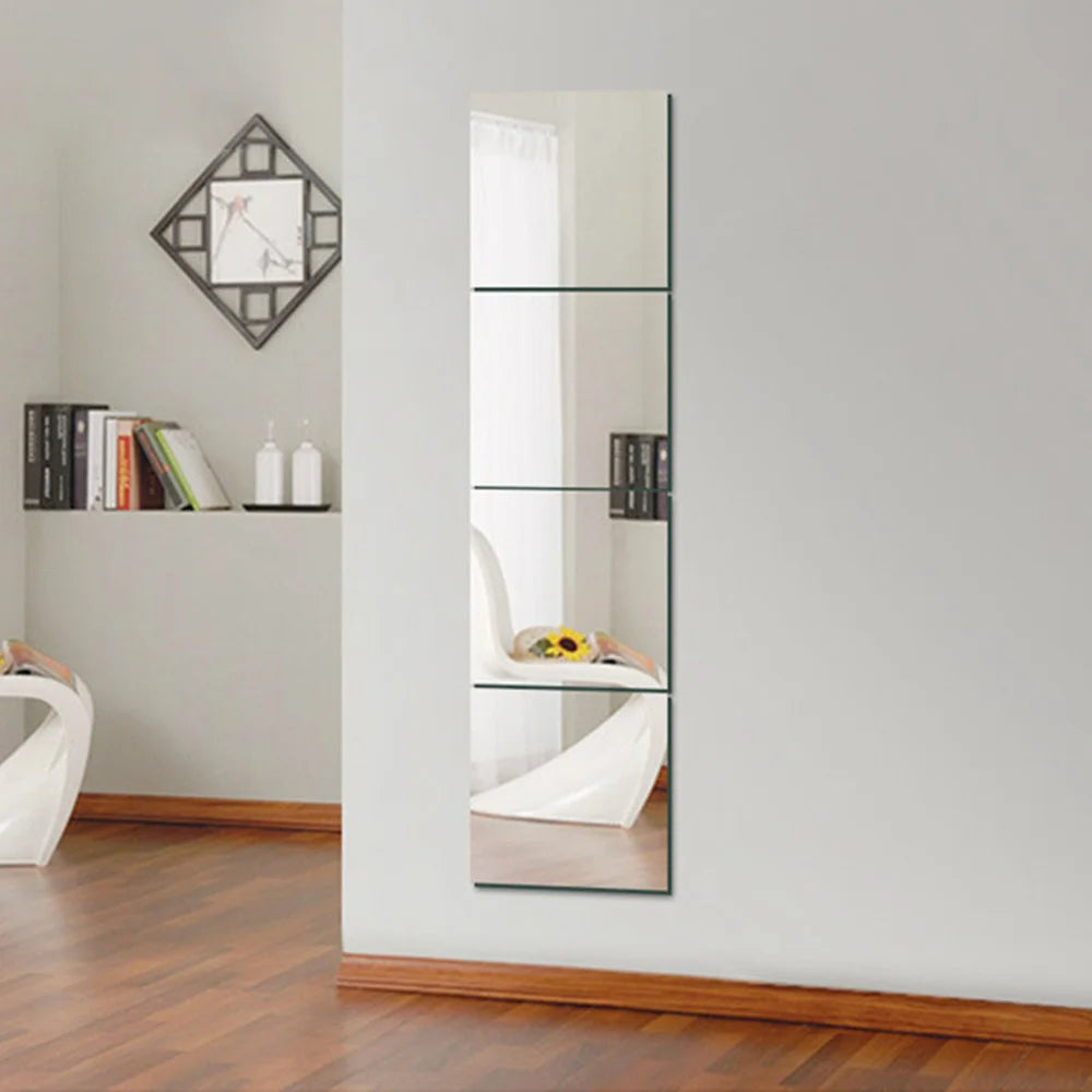 Self-adhesive 3D Square Acrylic Mirror