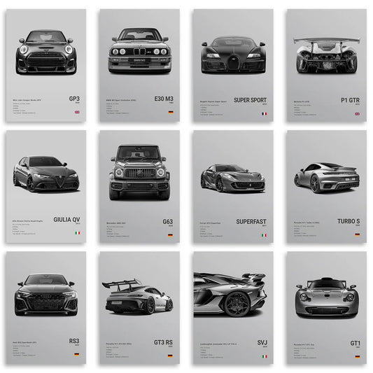 Cars Wall Art Print Poster
