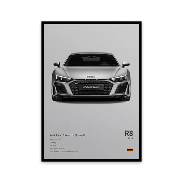 Cars Wall Art Print Poster
