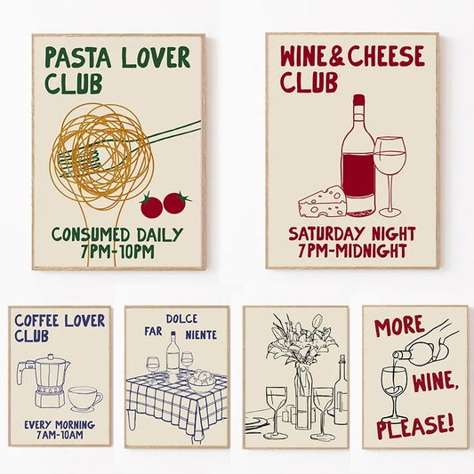 Food Print Wall Art