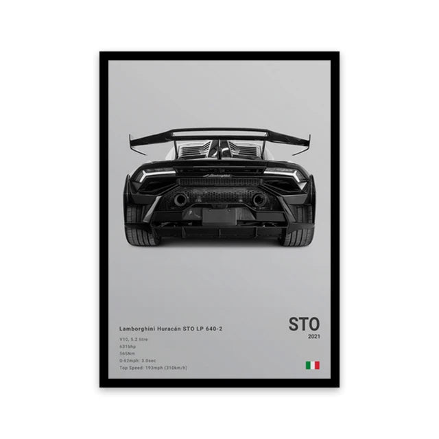 Cars Wall Art Print Poster