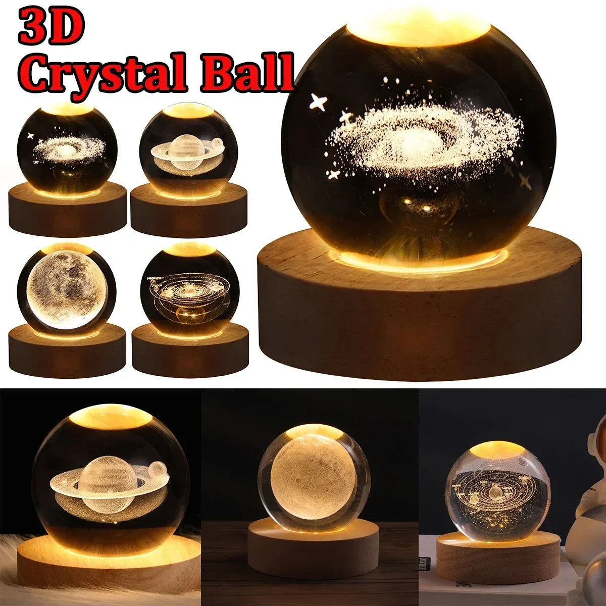 Crystal Ball LED Night Light