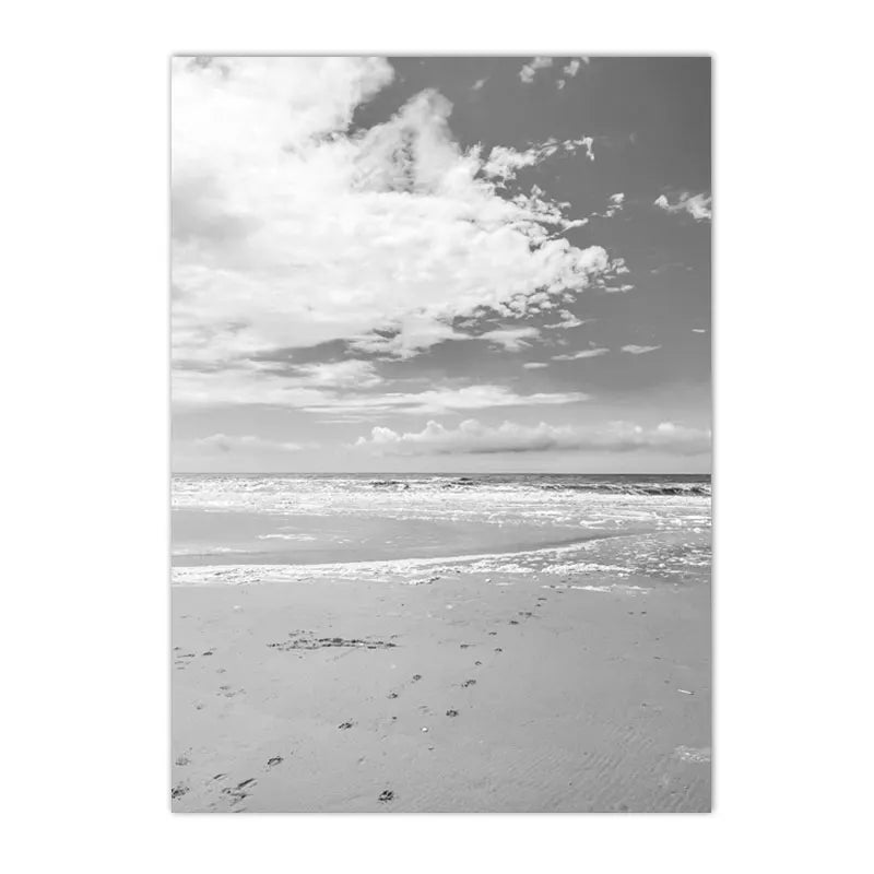 Black And White Palm Tree Art
