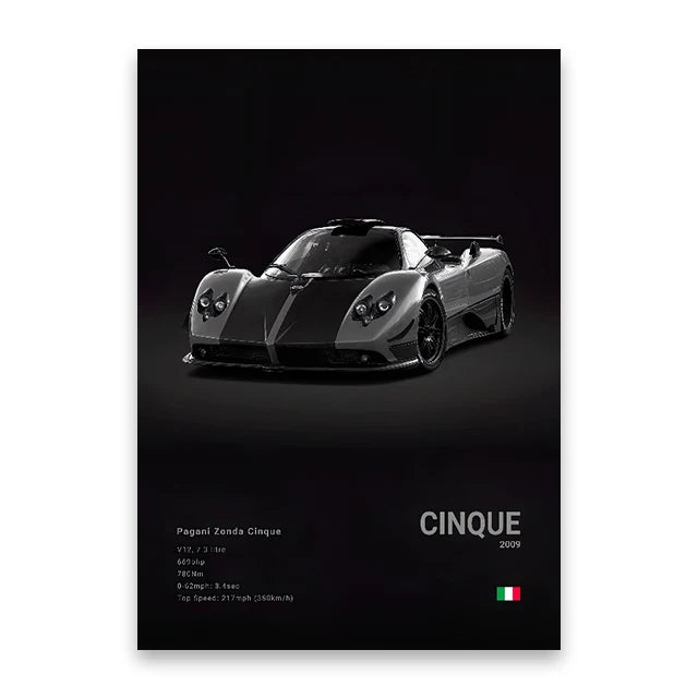 Cars Wall Art Print Poster