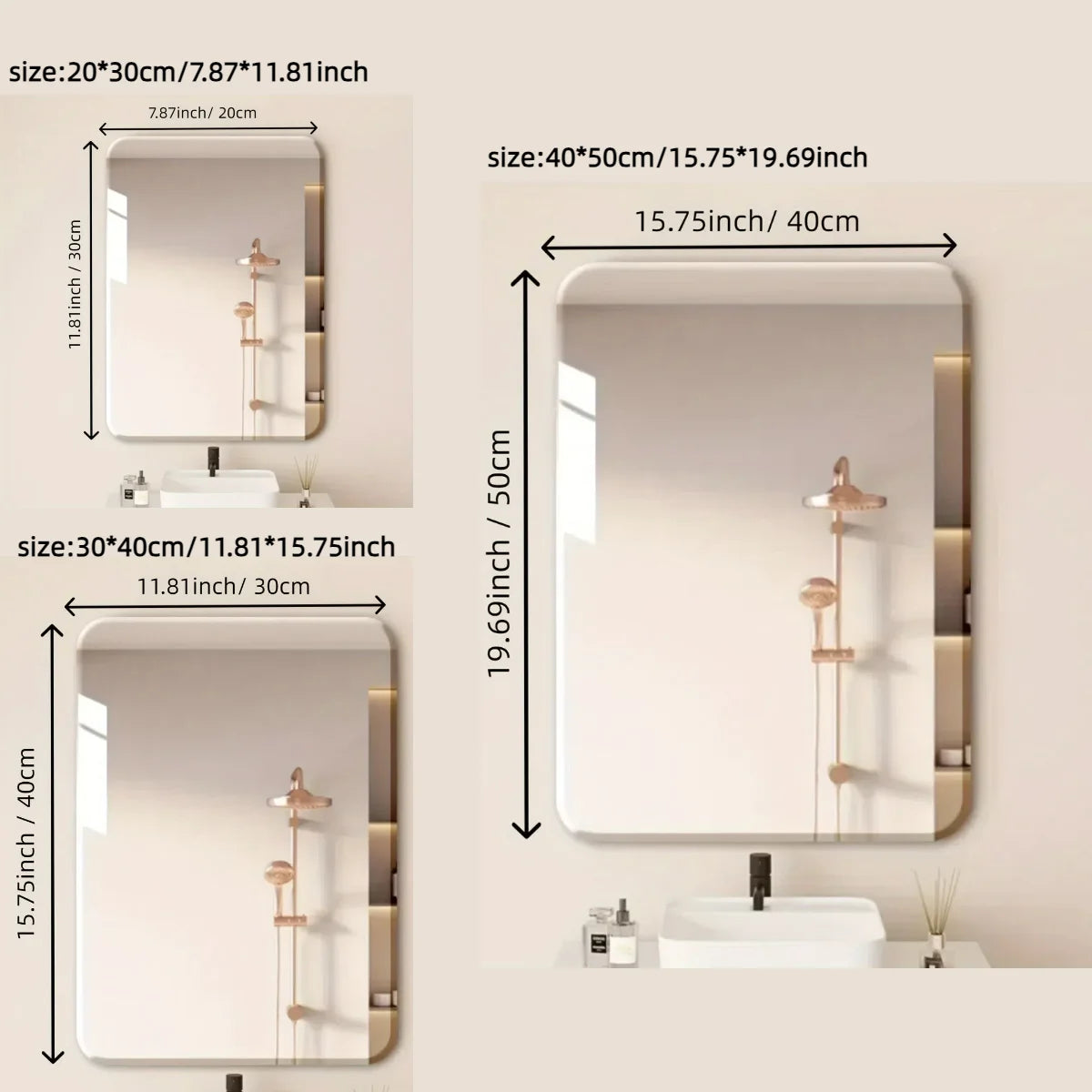 Acrylic Rectangle Shape Mirror