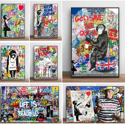 Graffiti Pop Canvas Painting