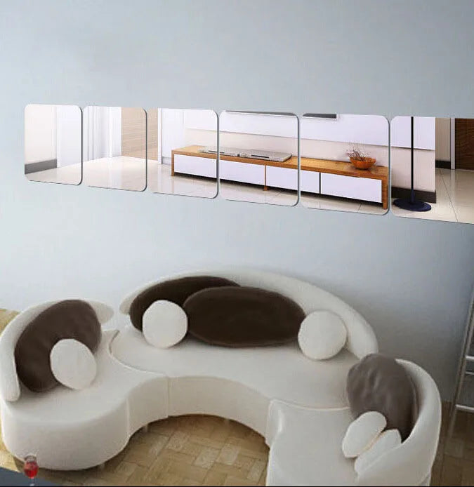 Self-adhesive 3D Square Acrylic Mirror