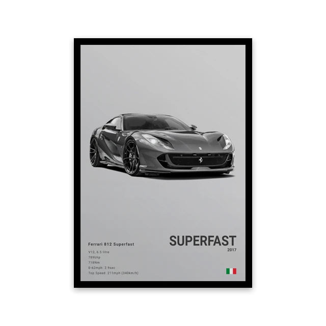 Cars Wall Art Print Poster